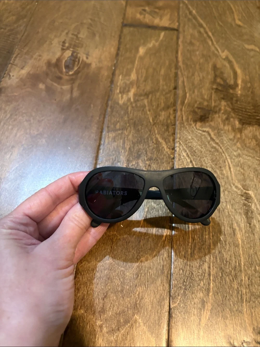 Babiators Originals Sunglasses jet black, smoke lenses. Ages 0-2
